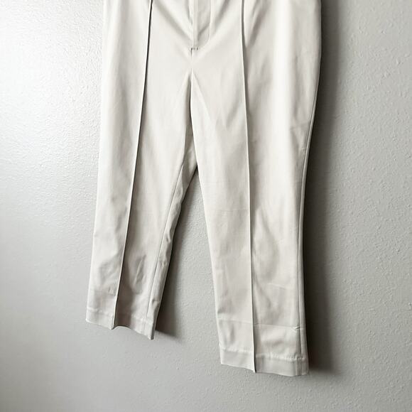 NBD Revolve Bone Color Front Pleat Capri Pants Women’s Size Medium - Picture 3 of 12
